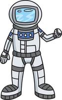 Astronaut Karikatur farbig Clip Art Illustration vektor