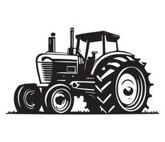 modern bruka traktor jordbruks maskineri illustration vektor