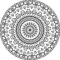 Blumen-Mandala. vintage dekorative elemente. orientalisches Muster, Vektorillustration. islamische, arabische, indische, marokkanische, spanische, türkische, pakistanische, chinesische, mystische, osmanische Motive. Malbuch Seite vektor