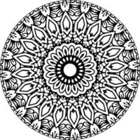 blomma mandala. vintage dekorativa element. orientaliskt mönster, vektorillustration. islam, arabiska, indiska, marockanska, spanien, turkiska, pakistan, kinesiska, mystiker, ottomanska motiv. målarbok sida vektor