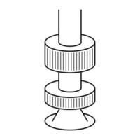 kryoterapi begrepp ikon. melanom terapier. kryokirurgi kall terapi vektor svart ikon illustration.