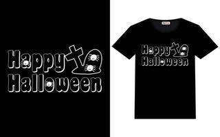 trendig halloween grafisk årgång typografi och text t skjorta design vektor