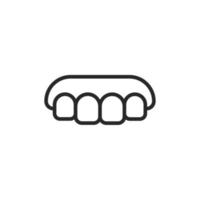 Dental Symbol, isoliert Dental Zeichen Symbol, Vektor Illustration