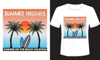 Sommer- Ferien T-Shirt Design Vektor Illustration