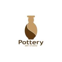 Keramik Kunst Studio Logo Vektor Vorlage Illustration