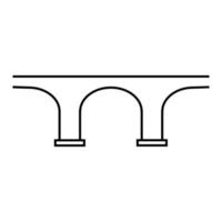 Brücke Symbol Vektor Satz. die Architektur Illustration Zeichen Sammlung. Konstruktion Symbol oder Logo.