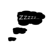 zzz Symbol Vektor. Schlafen Illustration unterzeichnen. entspannen Symbol oder Logo. vektor