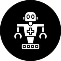 medicinsk robot vektor ikon stil