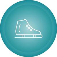 is skridskoåkning sko vektor ikon