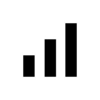 växande Graf, platt ikon isolerat på de vit bakgrund, platt design vektor illustration.