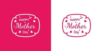 glücklich Mutter Tag Schöne Grüße im handgeschrieben Stil vektor