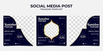 Ramadan Food Sale Social Media Post vektor