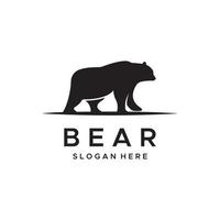 Polar- Bär Tier Logo Vorlage Design und Bär Gesicht isoliert auf Hintergrund. vektor