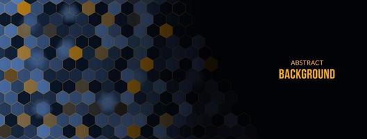 abstrakt Hintergrund. Hexagon gestalten Technologie Konzept Design zum Banner oder Header vektor