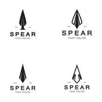 Speer Logo Symbol Vektor Illustration design.head Speer Logo Jahrgang Illustration Design Vektor