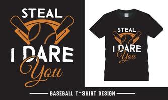 Baseball Hemd Design, Baseball Typografie Vektor T-Shirt Design kostenlos Vektor