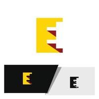 Brief e Elektrizität Logo oder Piktogramm vektor