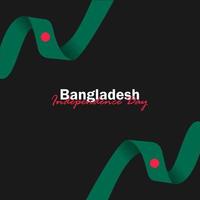 vektor av självständighetsdagen med Bangladesh flaggor.