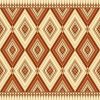 etnisk folk geometrisk sömlös mönster i röd och brun tona i vektor illustration design för tyg, matta, matta, scarf, omslag papper, bricka och Mer