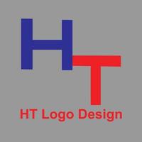 ht brev logotyp design service vektor