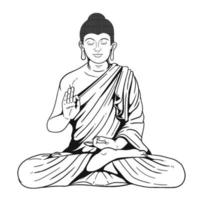 indisk buddha purnima festival-vektor illustration vektor