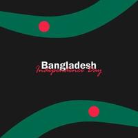 vektor av självständighetsdagen med Bangladesh flaggor.