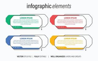 företag infographic med modern design vektor. vektor