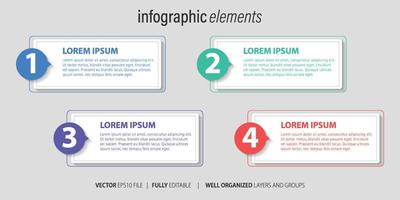 företag infographic med modern design vektor. vektor