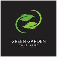 Grün Garten Logo Vektor und Symbol