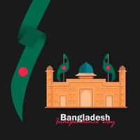 firandet av Bangladeshs nationaldag den 26 mars vektor