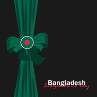 firande av Bangladeshs självständighetsdag den 26 mars. vektorillustration vektor