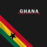 Vektor des Unabhängigkeitstags Ghana