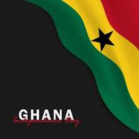 Vektor des Unabhängigkeitstags Ghana