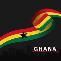 Vektor der Unabhängigkeitstag Ghana Design-Vorlage