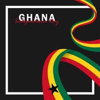 Vektor der Unabhängigkeitstag Ghana Design-Vorlage