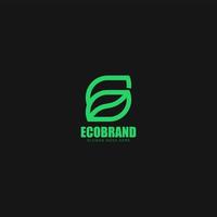 Öko Marke Logo einfach minimalistisch Design vektor