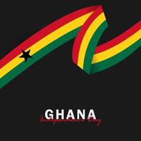 Vektor der Unabhängigkeitstag Ghana Design-Vorlage