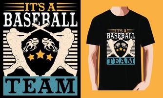 es ist ein Baseball Mannschaft vektor