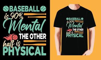 Baseball ist 90 mental das andere vektor