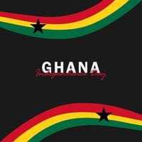 Vektor der Unabhängigkeitstag Ghana Design-Vorlage