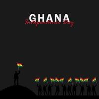 Vektor der Unabhängigkeitstag Ghana Design-Vorlage