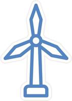 Windmühle Vektor Symbol Stil