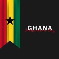 Vektor der Unabhängigkeitstag Ghana Design-Vorlage