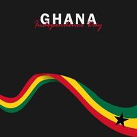 Vektor der Unabhängigkeitstag Ghana Design-Vorlage