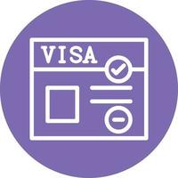 Visa-Vektor-Icon-Design vektor