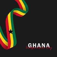 Vektor der Unabhängigkeitstag Ghana Design-Vorlage