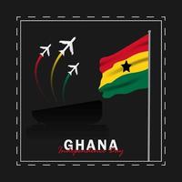 Ghana Unabhängigkeitstag Vektor Vorlage Design