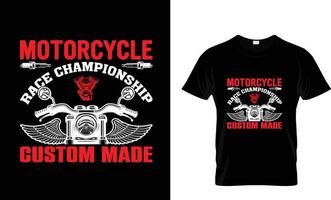 Motorrad-T-Shirt-Design vektor