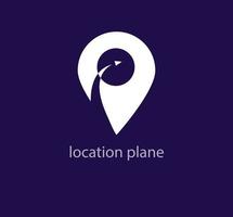 flygplan logotyp inuti de plats ikon. kreativ flyg plats logotyp mall. vektor