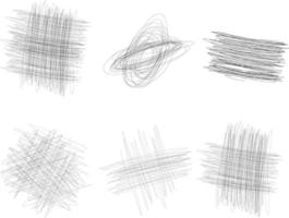 Vektor Bild von kritzeln Stift Schlaganfälle im schwarz Farbe